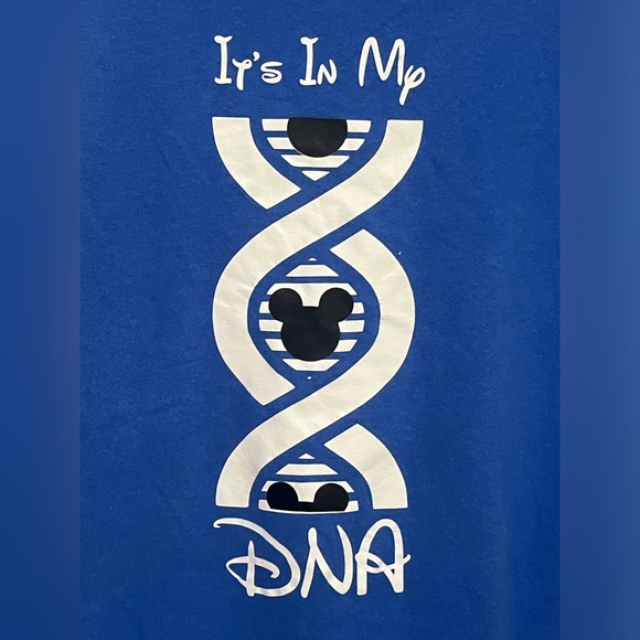 Disney Gildan Blue Short Sleeve Tee with DNA Graphic. L.   Z2 - Picture 4 of 4